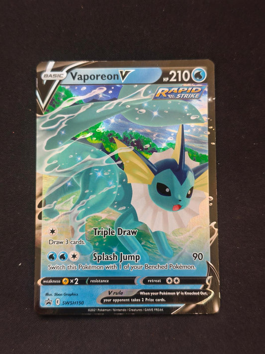 Vaporeon V SWSH150 Holo Promo Sword & Shield Promo Pokemon Near Mint