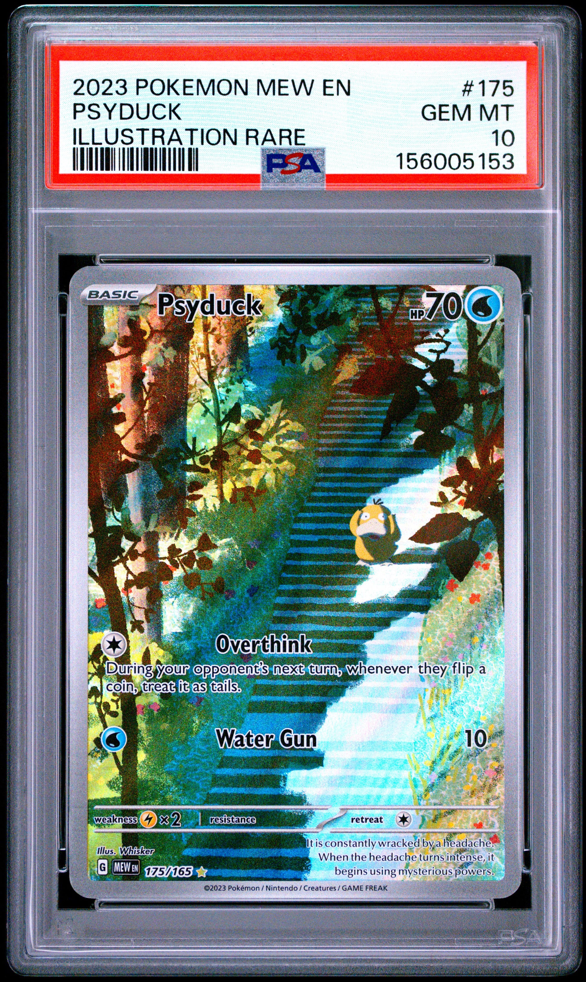 Psyduck 175/165 Illustration Rare 151 Pokemon PSA 10