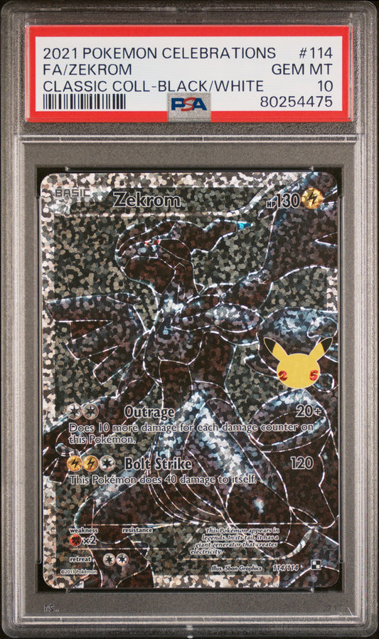 Zekrom 114 Celebrations Classic Collection Pokemon PSA 10