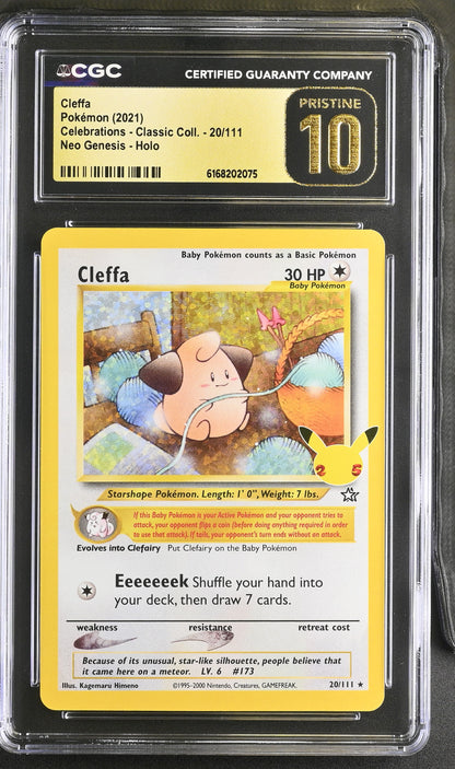 Cleffa 20/111 Neo Genesis Holo Pokemon CGC 10 Pristine