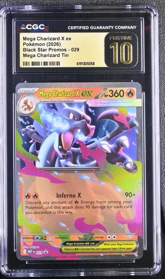 Mega Charizard X EX 029 Holo Promo Pokemon CGC 10 Pristine