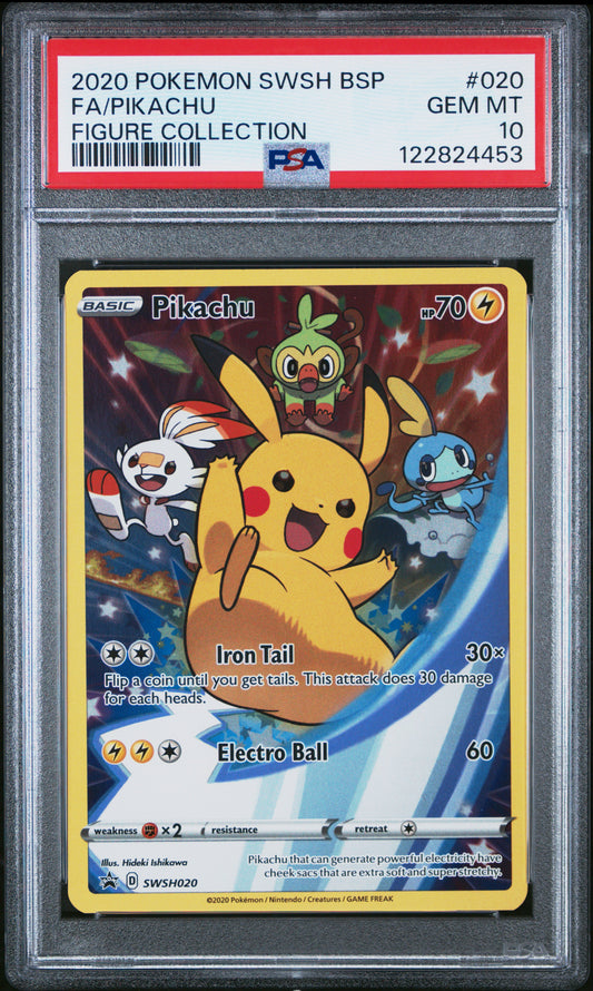Pikachu 020 Figure Collection Swsh Black Star Promo Pokemon PSA 10