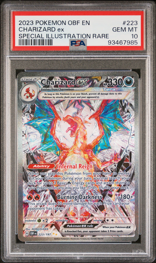 Charizard EX 223/197 Special Illustration Rare Pokemon PSA 10