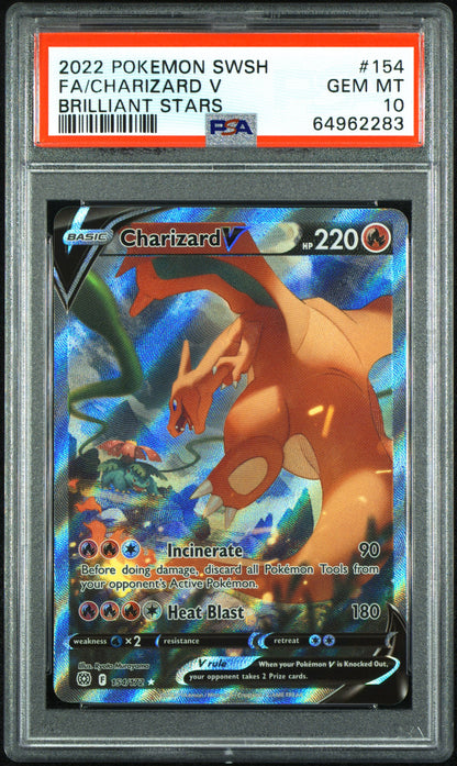 Charizard V 154 Brilliant Stars Pokemon PSA 10