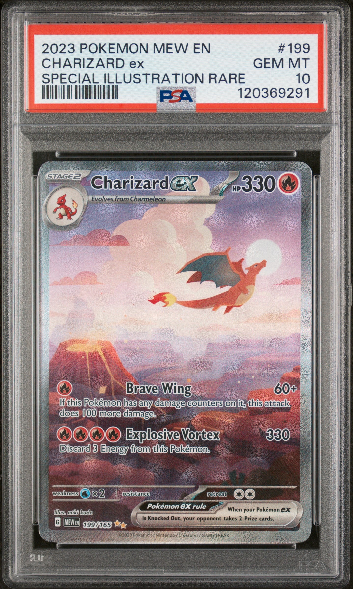 Charizard EX 199/165 Special Illustration Rare 151 Pokemon PSA 10