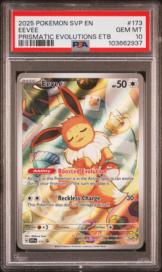 Eevee 173 Holo Prismatic Evolutions Pokemon PSA 10