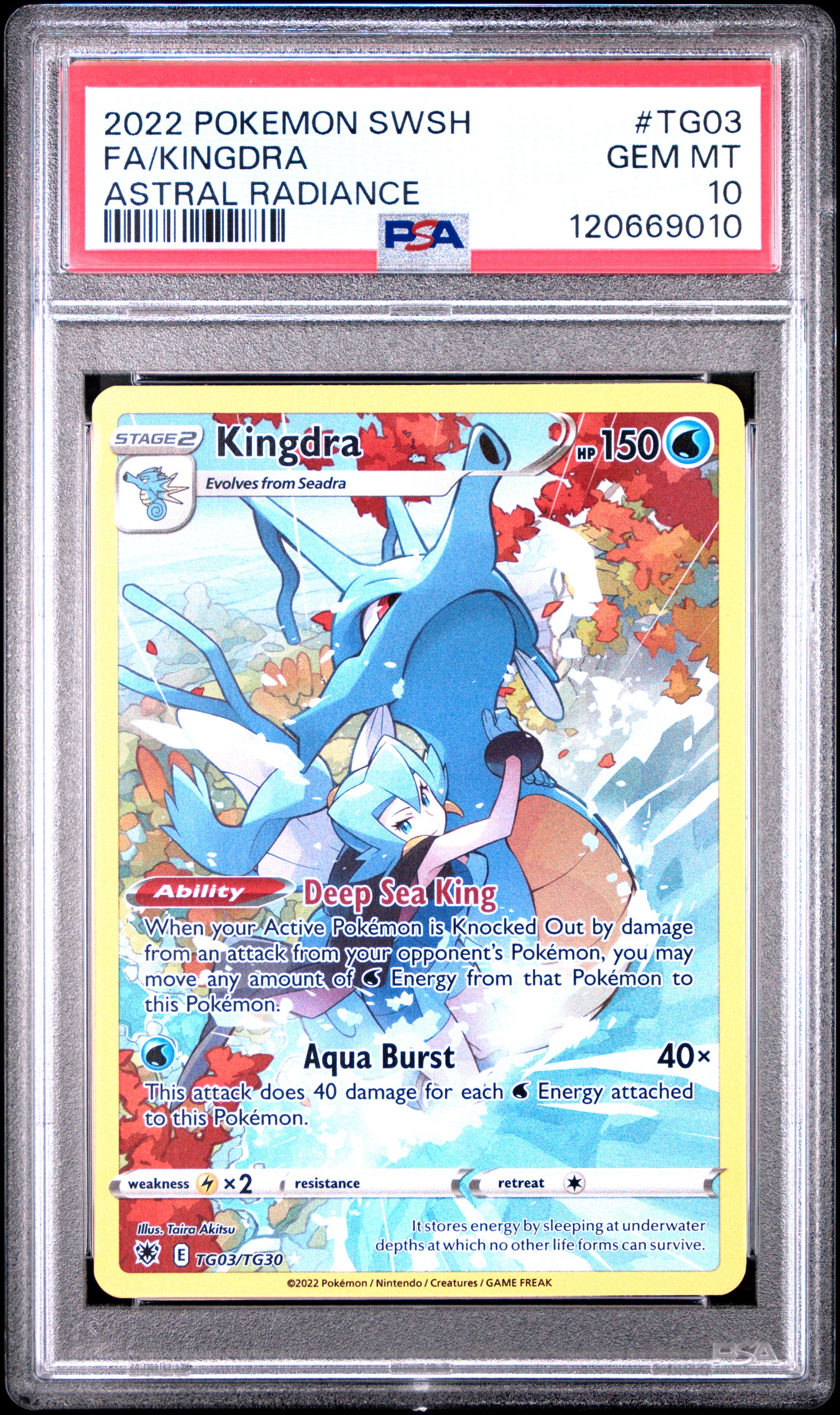 Kingdra TG03/TG30 Astral Radiance Pokemon PSA 10