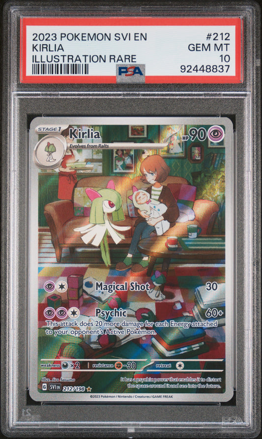 Kirlia 212 Illustration Rare Svi En-Scarlet & Violet Pokemon PSA 10