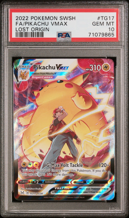 Pikachu Vmax TG17/TG30 Lost Origin Pokemon PSA 10