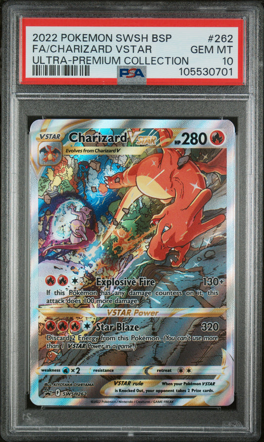 Charizard Vstar 262 Ultra Premium Swsh Black Star Promo Pokemon PSA 10