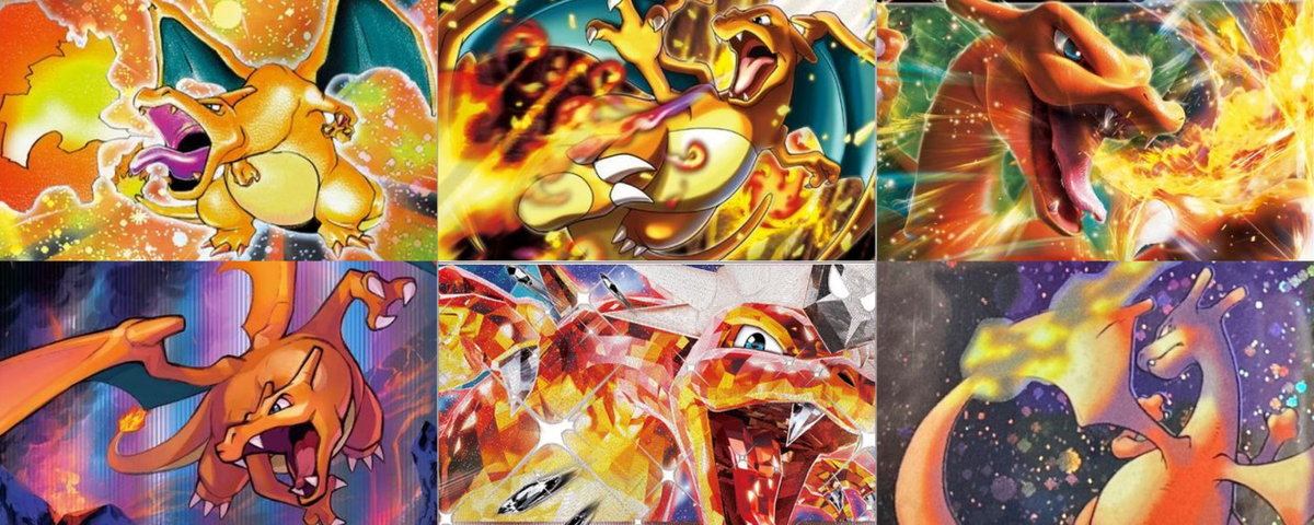 Charizard cards slideshow banner