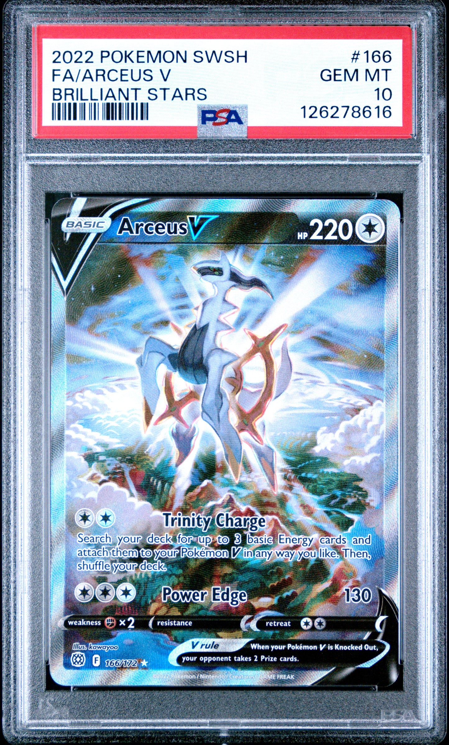 Arceus V 166 Brilliant Stars Pokemon PSA 10