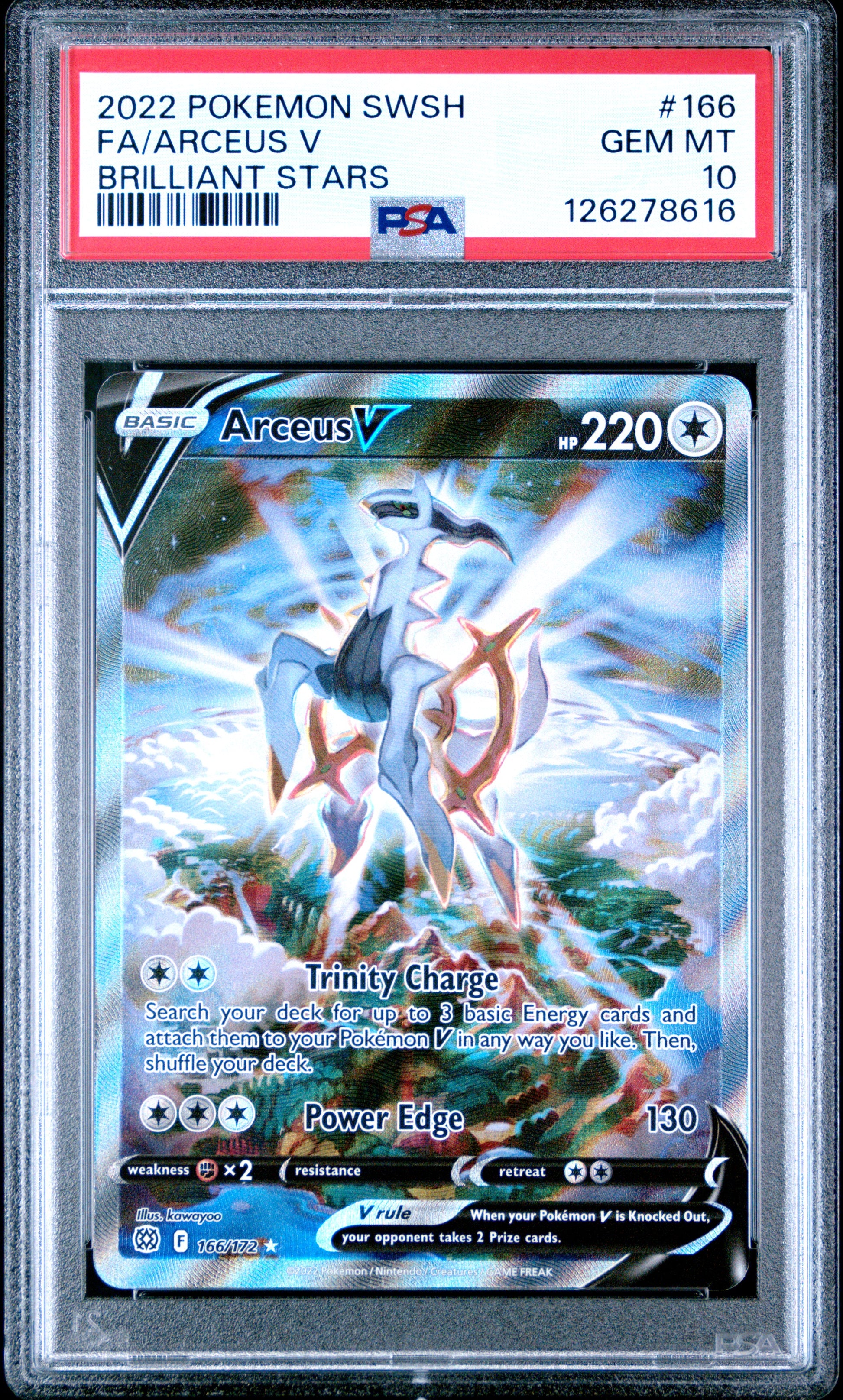 Arceus V 166 Brilliant Stars Pokemon PSA 10
