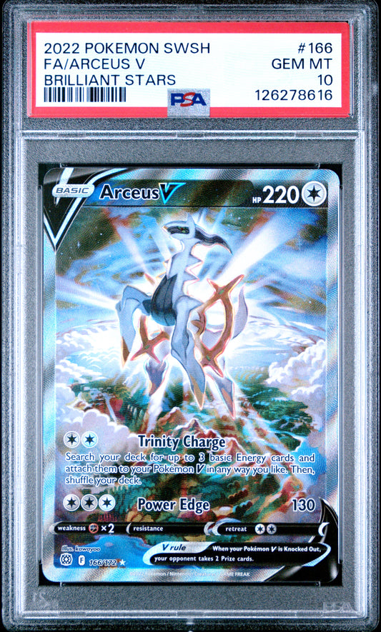 Arceus V 166 Brilliant Stars Pokemon PSA 10