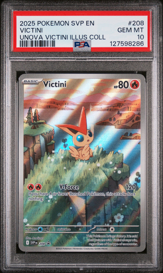 Victini 208 Holo White Flare Pokemon PSA 10