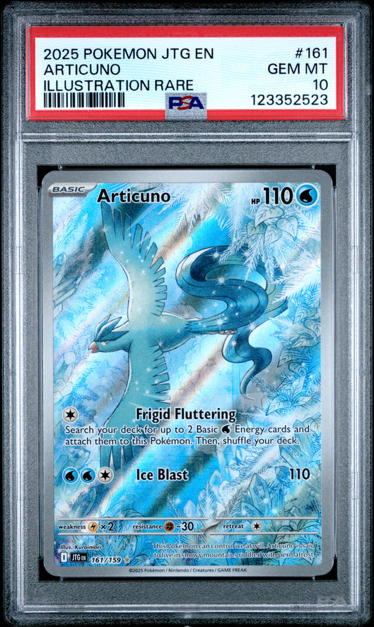 Articuno 161/159 Illustration Rare Journey Together Pokemon PSA 10