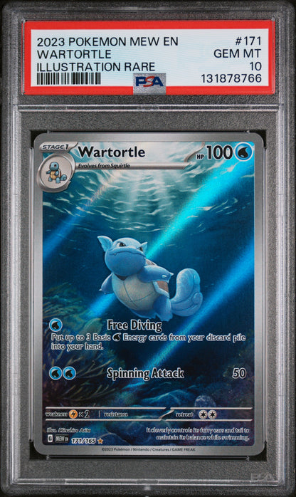 Wartortle 171/165 Illustration Rare 151 Pokemon PSA 10