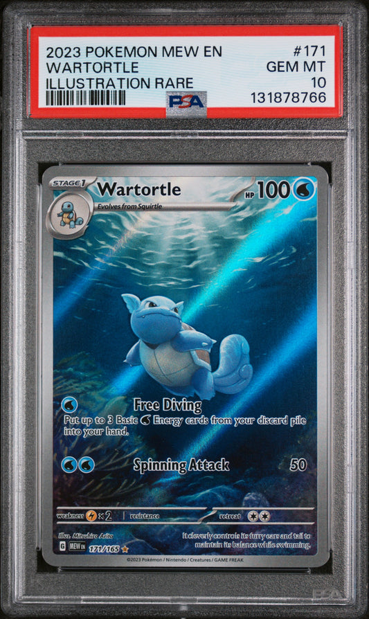 Wartortle 171/165 Illustration Rare 151 Pokemon PSA 10